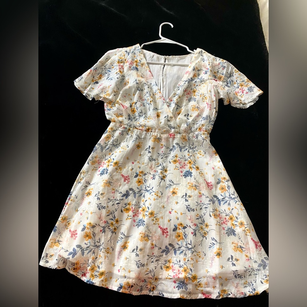 Floral sequin dress